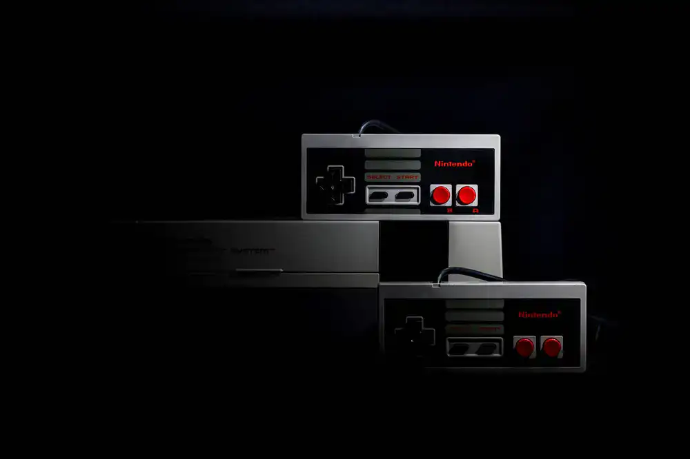 Close up of a classic 16-bit controller directional pad