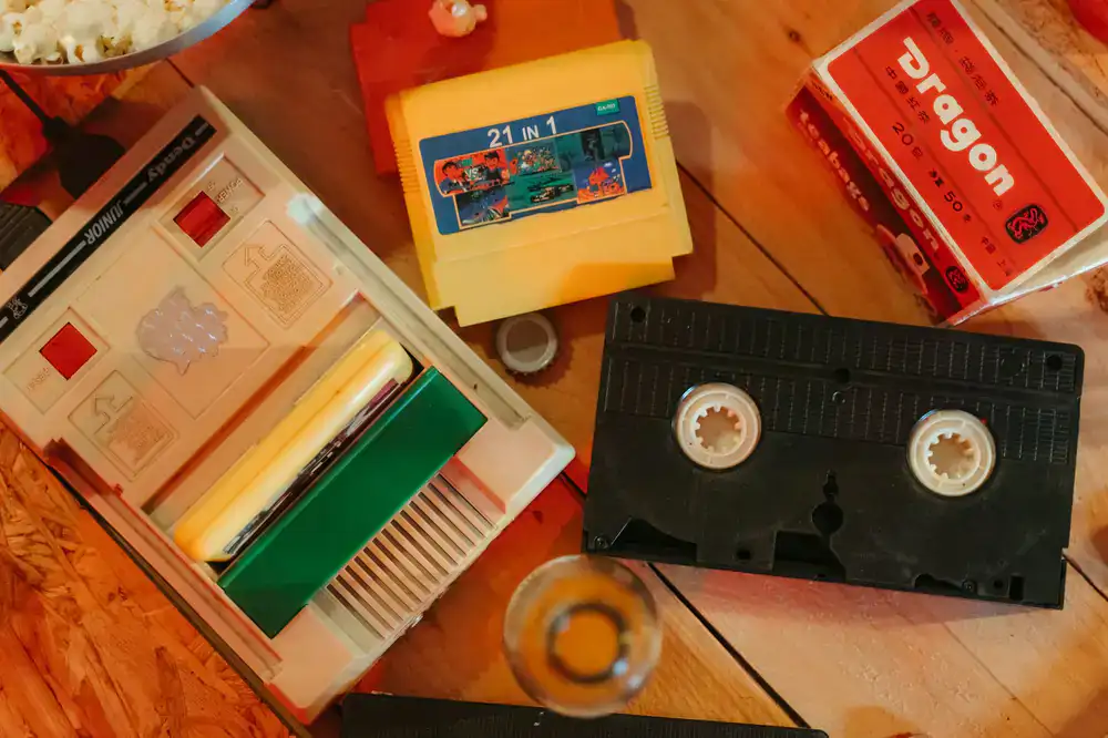 A factory-sealed vintage video game box
